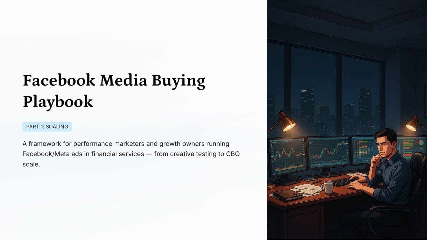 Cover of the Facebook Media Buying Playbook, Part 1: Scaling